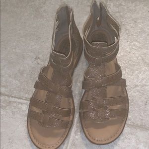 Women’s gladiator sandals; in like new condition